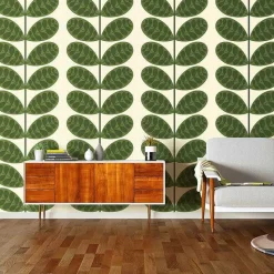 Orla Kiely Wallpaper-Botanica Fern Wallpaper