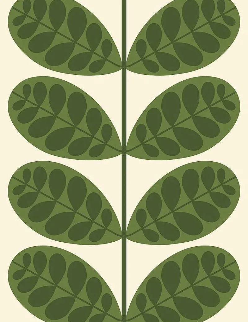 Orla Kiely Wallpaper-Botanica Fern Wallpaper