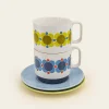 Orla Kiely Mugs & Teapots-Cappuccino & Saucer Set