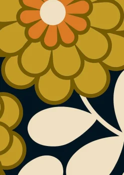 Orla Kiely Wallpaper-Dahlia Wallpaper