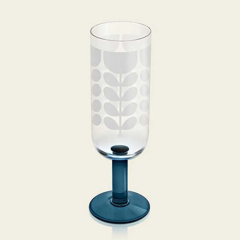 Orla Kiely Glassware-Formal Champagne Glass Set Of 4