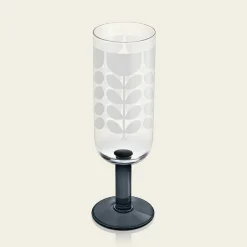Orla Kiely Glassware-Formal Champagne Glass Set Of 4