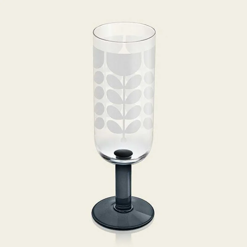 Orla Kiely Glassware-Formal Champagne Glass Set Of 4