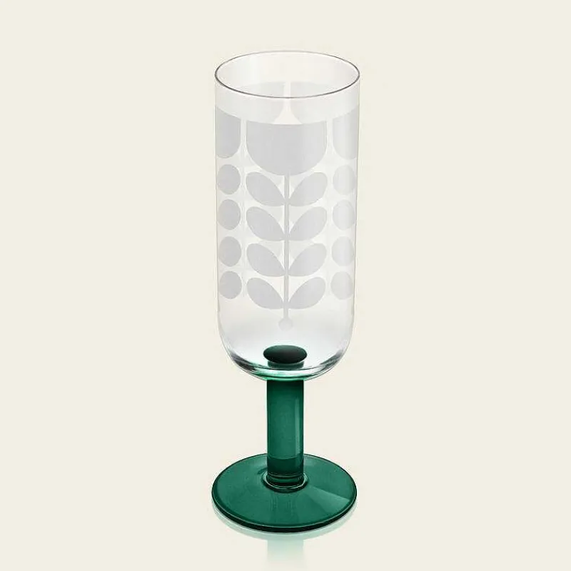 Orla Kiely Glassware-Formal Champagne Glass Set Of 4