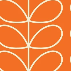 Orla Kiely Wallpaper-Giant Linear Stem Tomato Wallpaper