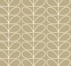 Orla Kiely Wallpaper-Linear Stem Stone Wallpaper