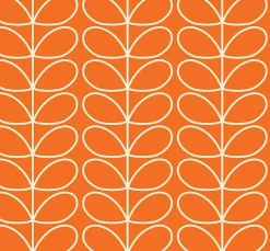 Orla Kiely Wallpaper-Linear Stem Tomato Wallpaper