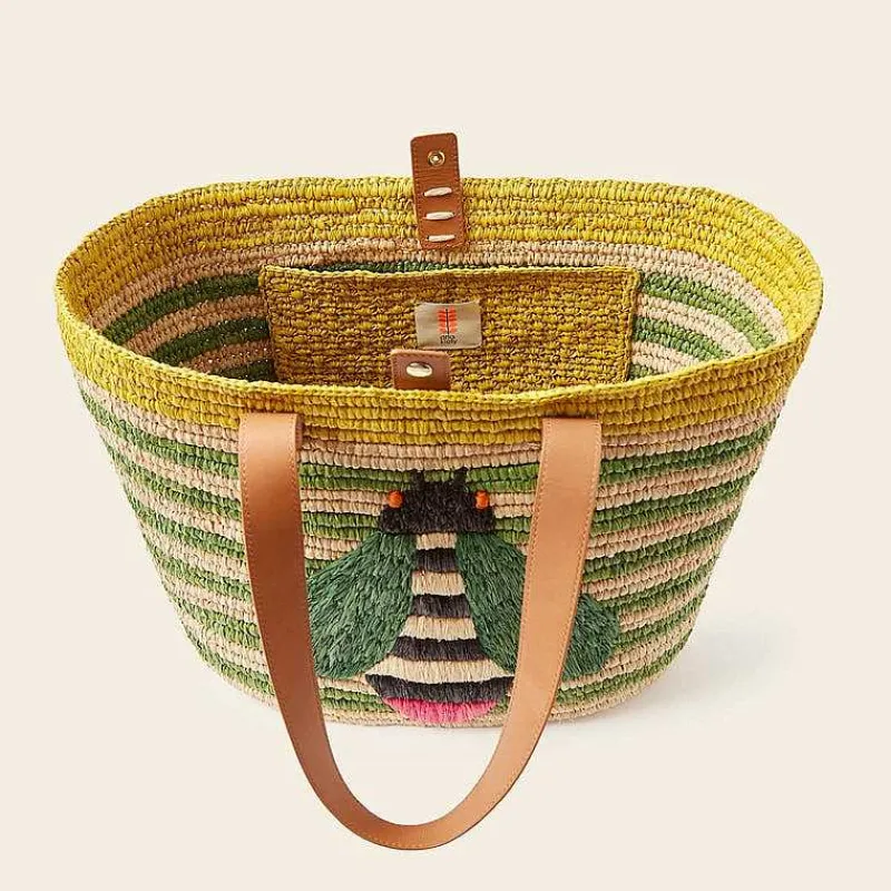 Orla Kiely Tote Bags-Monday Basket Bag