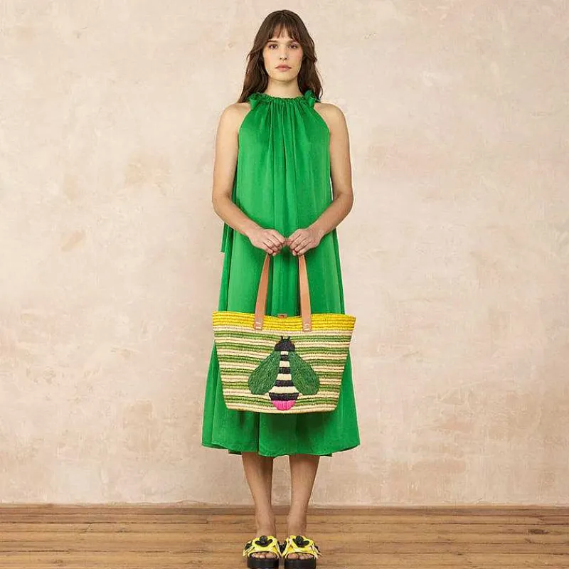 Orla Kiely Shoulder Bags-Monday Basket Bag