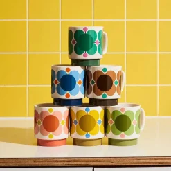Orla Kiely Mugs & Teapots-Mug Set Of 2