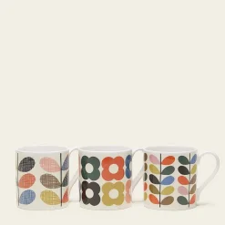 Orla Kiely Mugs & Teapots-Mug Set Of 3