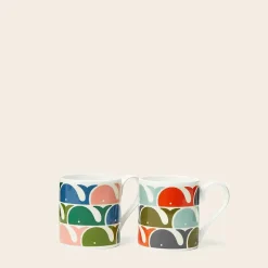 Orla Kiely Gifts Under £100-Mug Set Of 2