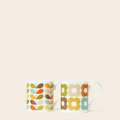 Orla Kiely Gifts Under £50-Mug Set Of 2