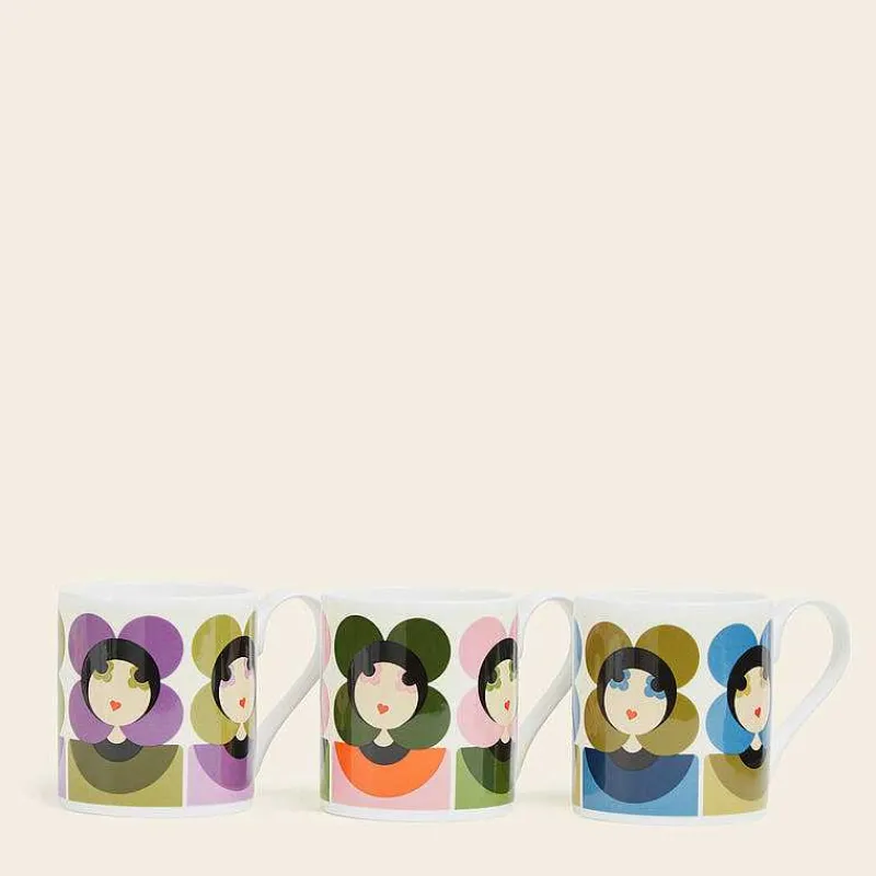 Orla Kiely Mugs & Teapots-Mug Set Of 3