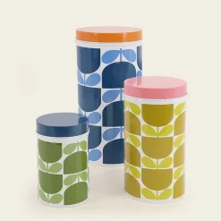 Orla Kiely Gifts Under £50-Nesting Canister Tins