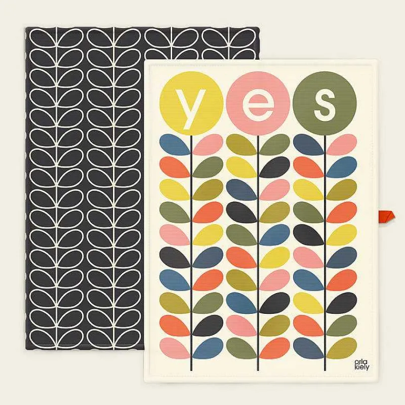 Orla Kiely Kitchen Textiles-Set Of 2 Tea Towels